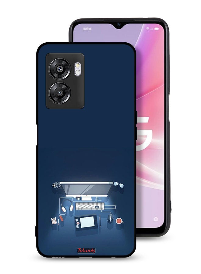 Tolwak Oppo A57 5G Protective Case Cover Computer Desk Art - Image 1