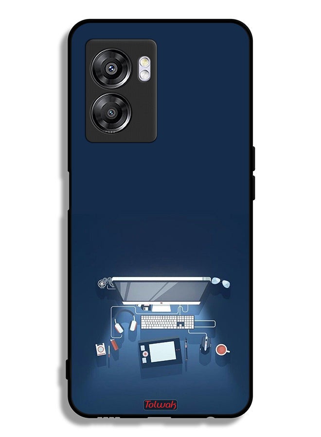 Tolwak Oppo A57 5G Protective Case Cover Computer Desk Art - Image 2