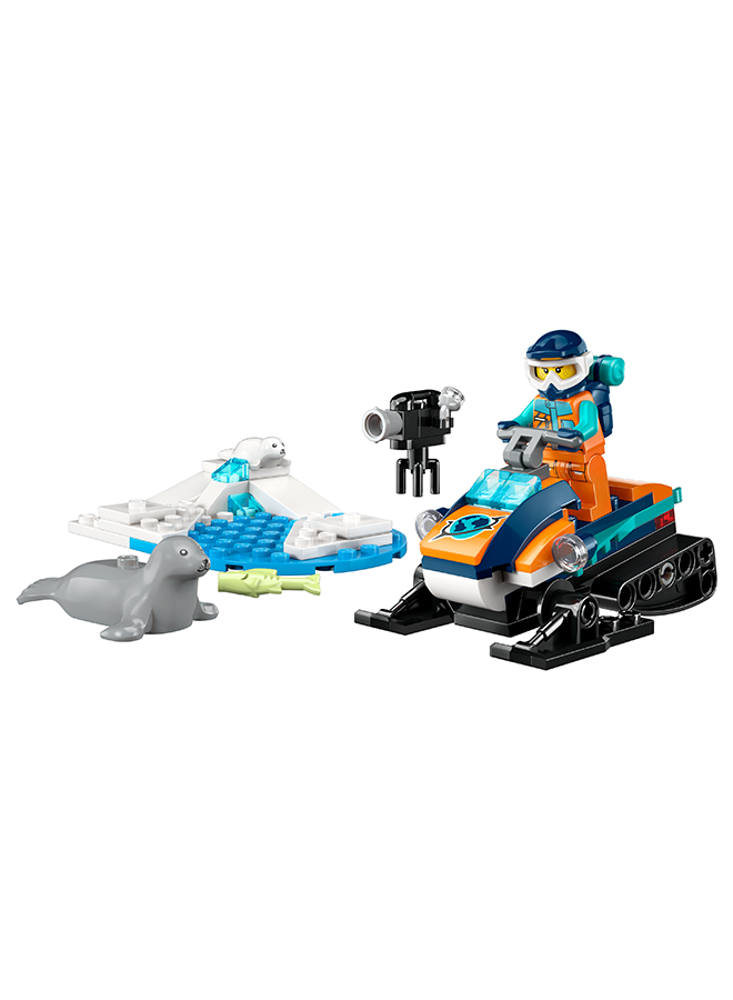 ليغو City Arctic Explorer Snowmobile 60376 Building Toy Set; Fun Gift Idea for Ages 5+; Snow Vehicle Playset with a Minifigure and 2 Seal Figures for Imaginative Role Play (70 Pieces)