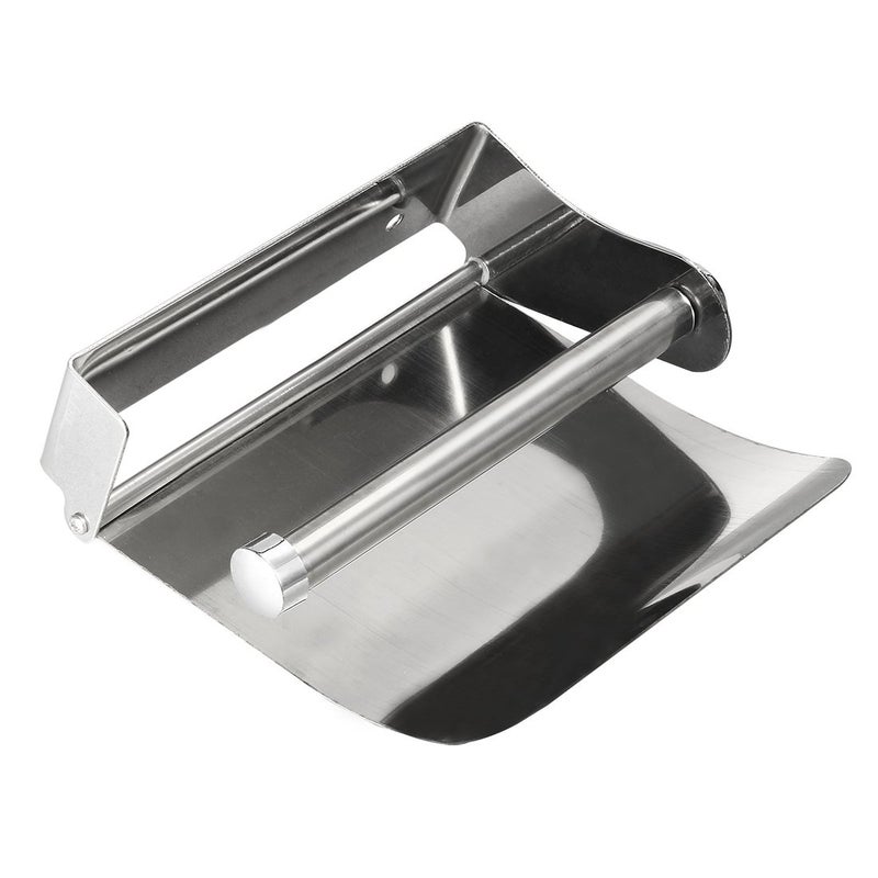 Shoppingekart Toilet Paper Holder with Cover Lid Stainless Steel Wall Mounted Tissue Roll Paper Dispenser Holder Washroom Bathroom Toilet Paper Roll Holder Stand 002 Tissue Roll Holder Steel Silver 1 Pcs  - Image 3