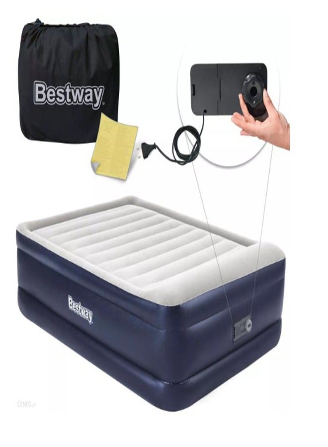 بست واي سرير هوائي تريتيك من بيست واي، مقاس كوين، مزود بمضخة تكييف مدمجة، 2.03 متر × 1.52 متر × 61 سم، 26-67690 - Image 2