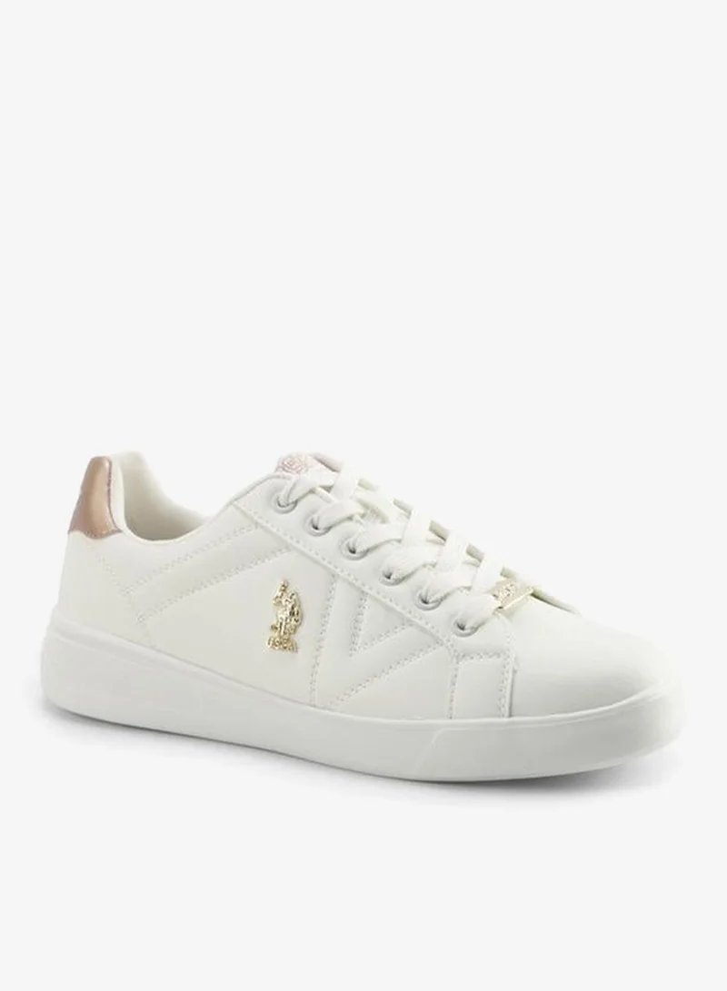 Women Logo Accent Lace-Up Sneakers