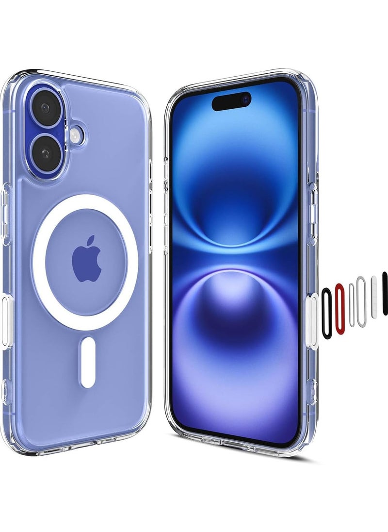 Spigen Ultra Hybrid T MagFit for iPhone 16 Case Cover [Camera Control Button Cover] with MagSafe - White  - Image 1