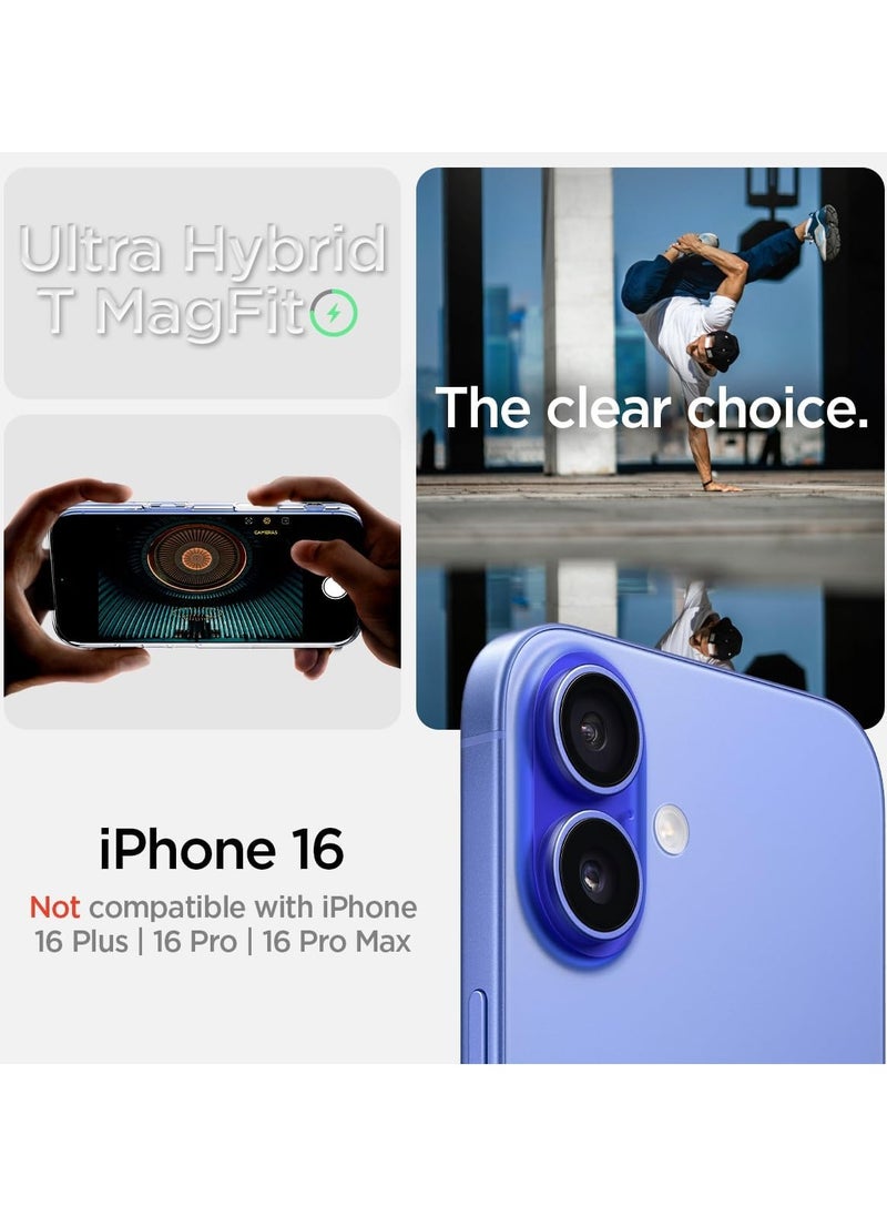 Spigen Ultra Hybrid T MagFit for iPhone 16 Case Cover [Camera Control Button Cover] with MagSafe - White  - Image 2