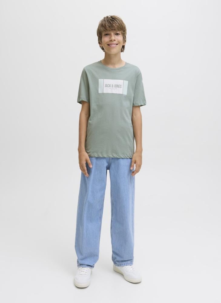 Jack & Jones Junior Kids Jjhayato Crew Neck T-Shirt - Image 4