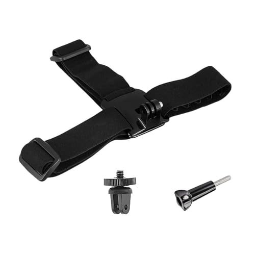 Yoogeer Action Camera Head Strap Mount for Insta 360 X5 X4 X3 X2 X ACE Pro ONE RS R GO 2 3, Hat Headband Belt for GoPro Hero 13 12 11 10, Fusion Max, DJI Osmo Action, AKASO,Apexcam, Surfola - Image 4