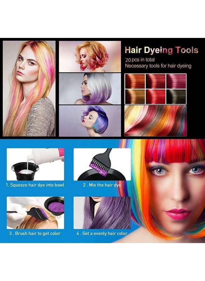 Sweetpea - 5 Pcs Hair Dye Coloring Kit Hair Coloring Dyeing Bleaching Diy Salon Tool Hair Dye Bowl/3 X Dye Brush/Half Cape Hair Dye Kit (Black) - Image 1