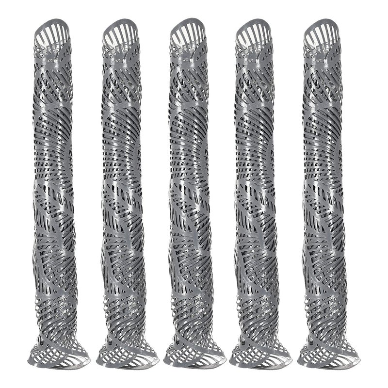 Dakshya Industries Dakshya Industries PVC Pack of 4 Rose Flower Design Placemats Cutwork Design for Kitchen Restaurant Dressing Table Mats and Dining Table Mats Silver - Image 4