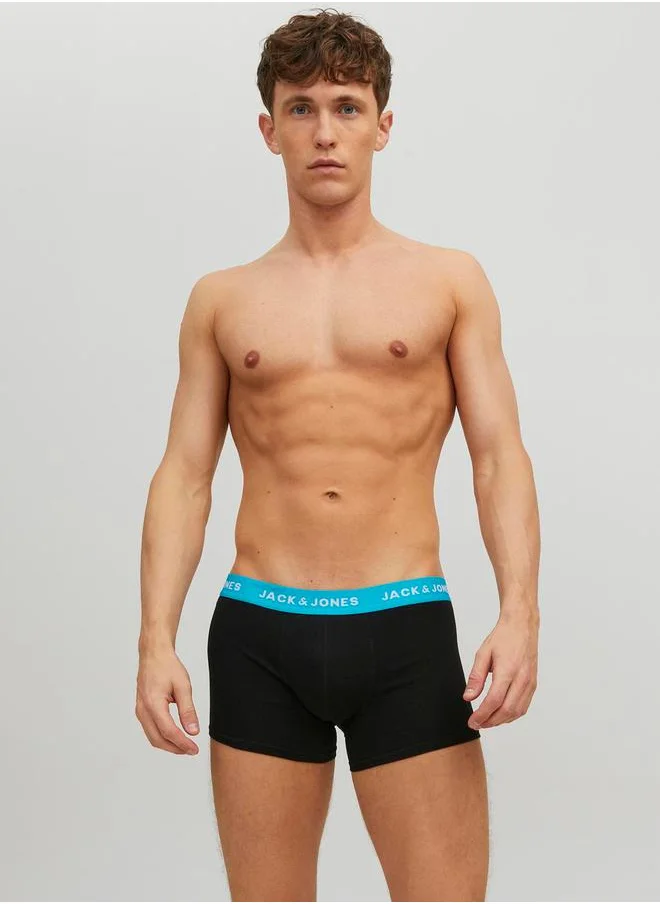 جاك اند جونز Pack of 2 - Rich Logo Detail Trunks