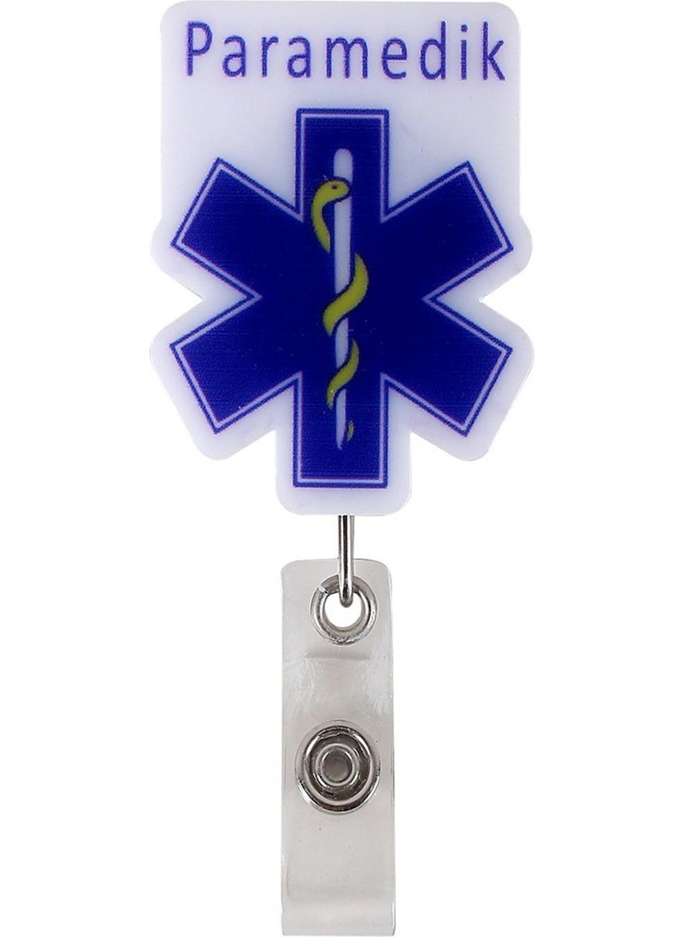 Nur Medikal Giyim - Nur Medical Clothing Paramedic Themed Yoyo Name Badge AKS-PRM-017 - Image 1