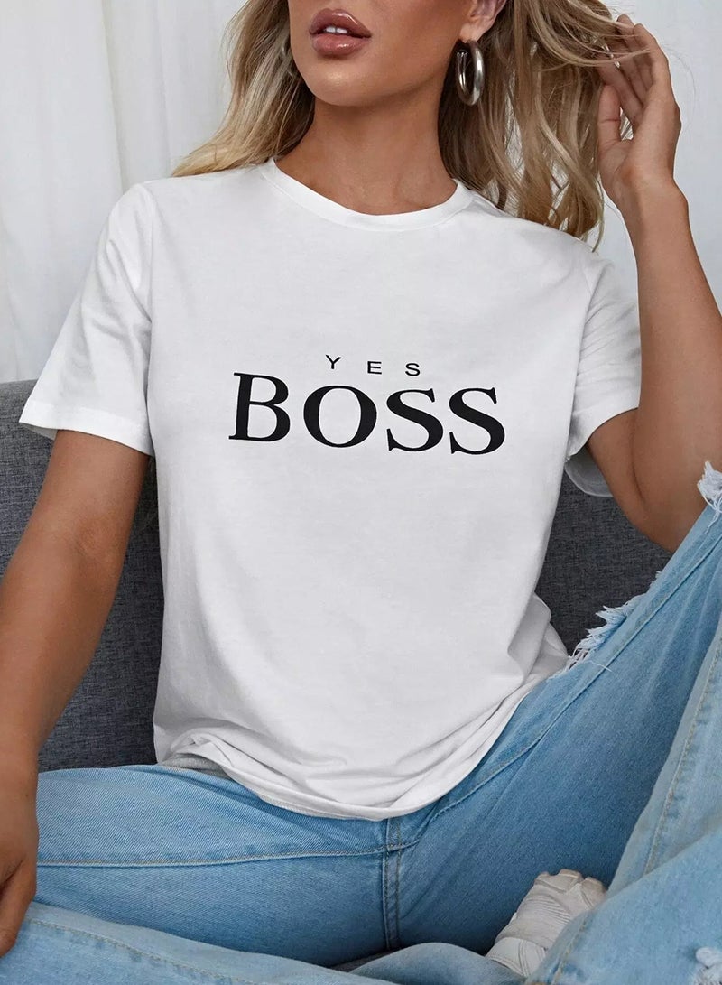 Letter Graphic Short Sleeve Tee  - Image 1