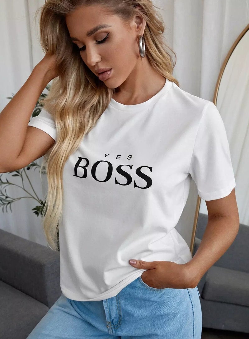 Letter Graphic Short Sleeve Tee  - Image 4
