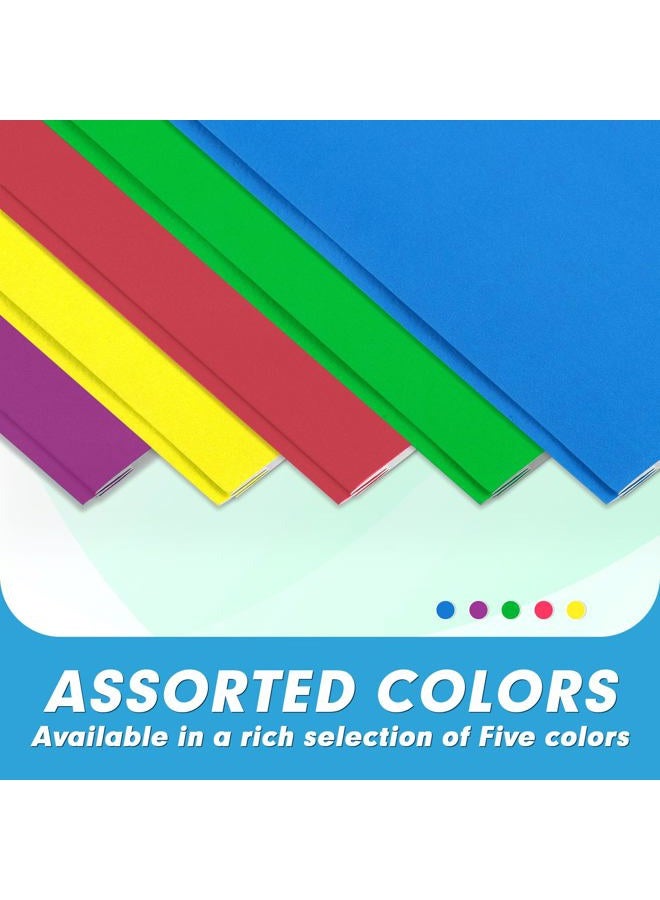 PANDRI Two Pocket Folders, 30 Pack Two Pocket Folders with Prongs, Designed for Office and Classroom, Assorted 5 Colors 2 Pocket 3 Prong Folders - Image 2