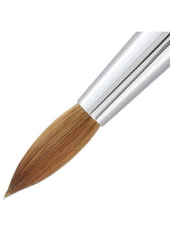 Pana Usa Acrylic Nail Brush100% Pure Kolinsky Hair Mahogany Wood Handle With Silver Ferrule Round Shaped Style (Size 8 Mahogany)  - Image 4