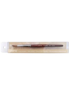 Pana Usa Acrylic Nail Brush100% Pure Kolinsky Hair Mahogany Wood Handle With Silver Ferrule Round Shaped Style (Size 8 Mahogany)  - Image 5