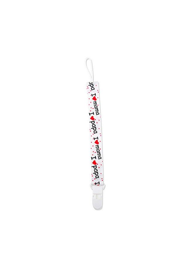 Syga I Love Papa Design Baby Pacifier Teether Belt Clip  - Image 1