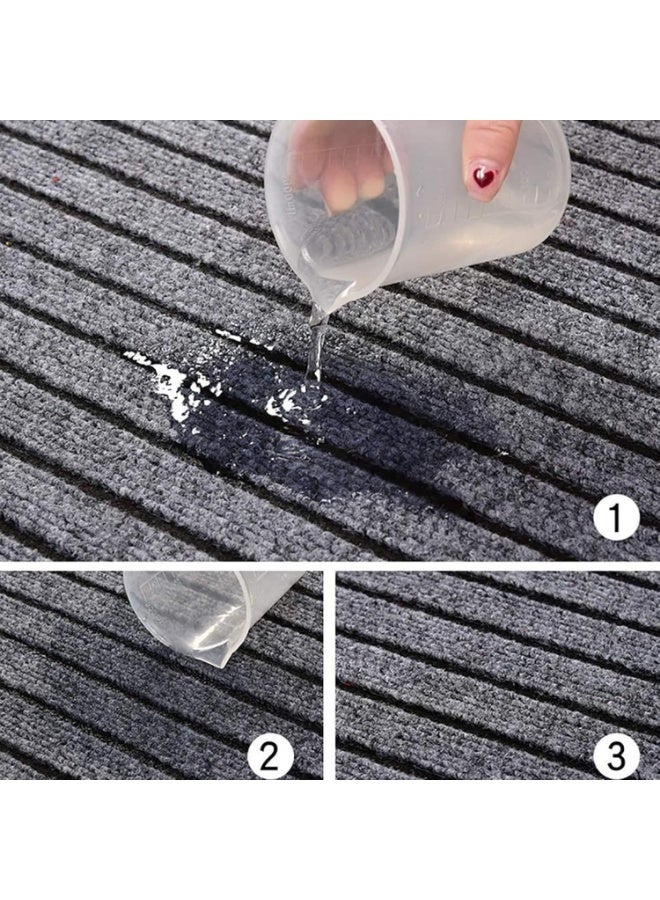 LOKIPA Anti Slip Door Mat, Floor Mat for Living Room with Anti Slip Backing, Anti Skid Door Mats for Home, Kitchen, Entrance, Hospital, Bathroom Mat-40*120cm,Gray - Image 2