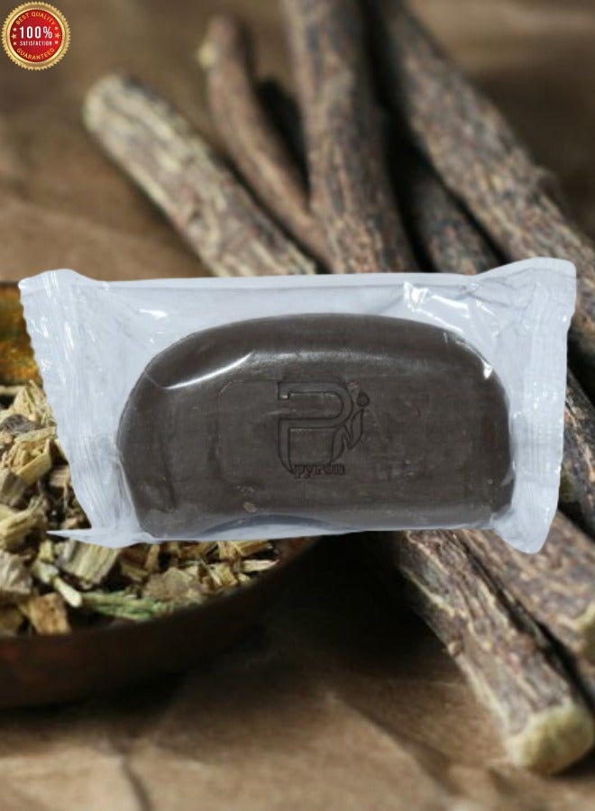 بيرون صابون جذر عرق السوس لتفتيح البشرة وتوهجها ولمعانها والتحكم في الزيت للبشرة الداكنة الصافية وترطيبها الفائق - Image 2