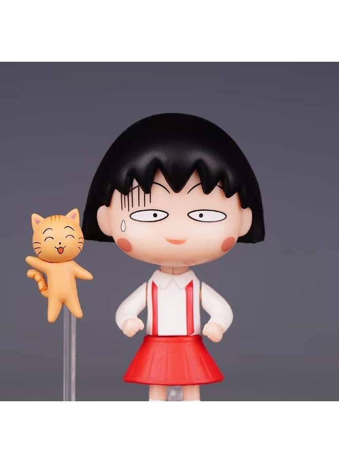 general Chi-bi Maruko movable replacement face doll model decoration desktop decoration toy gift for family and friends - Image 4