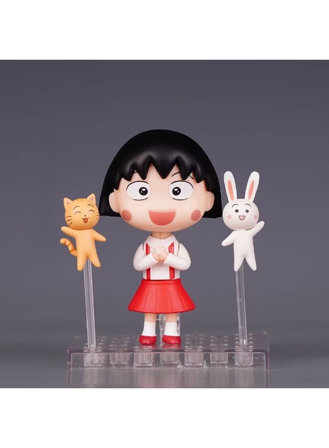 general Chi-bi Maruko movable replacement face doll model decoration desktop decoration toy gift for family and friends - Image 1