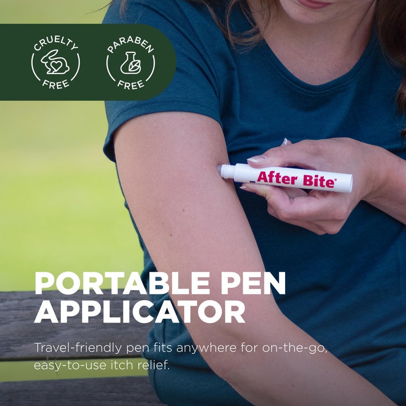 After Bite Advanced Formula - Itch Relief with Sodium Bicarbonate - Ideal for Mosquito & Fire Ant Bites, Bees & More - Portable Pen Applicator - 0.5 oz (4 Pack) - Image 3