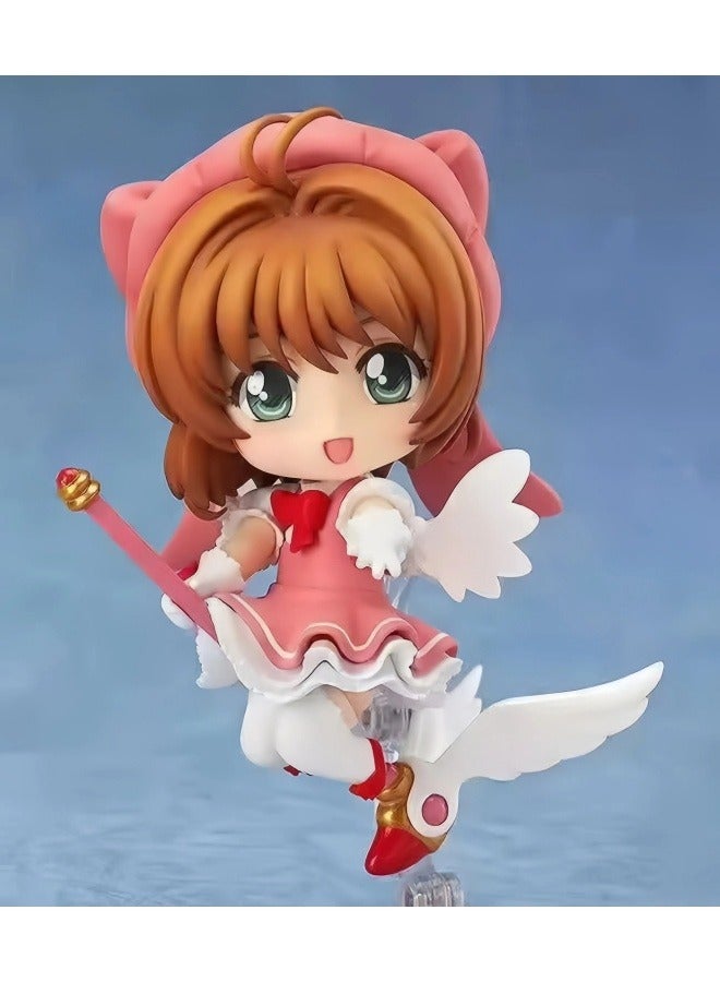 عام متنوعة ساكورا س الإصدار كلاي مان ماجيك كارد فتاة ساكورا ديكور سطح المكتب كونوموتو ساكورا المنقولة الوجه المتغيرة حرف نموذج مجموعة ألعاب الديكور - Image 2