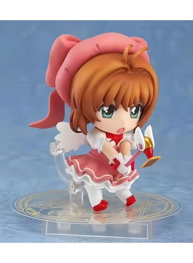 عام متنوعة ساكورا س الإصدار كلاي مان ماجيك كارد فتاة ساكورا ديكور سطح المكتب كونوموتو ساكورا المنقولة الوجه المتغيرة حرف نموذج مجموعة ألعاب الديكور - Image 3