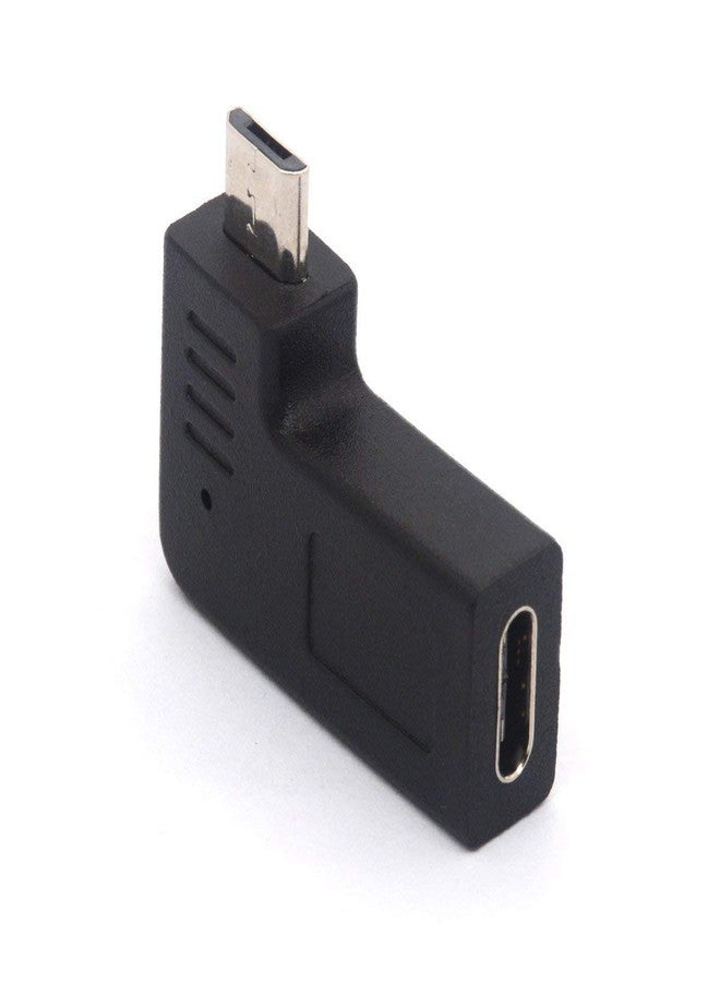 GLHONG Right Angle Type C OTG Adapter, USB C Female to Micro USB Male OTG (On the Go) Adapter Charging Data Sync Converter for Camera, Power Bank, Galaxy S7,S7 Edge, LG G4, Nexus (Micro Male To TypeC Female) - Image 4