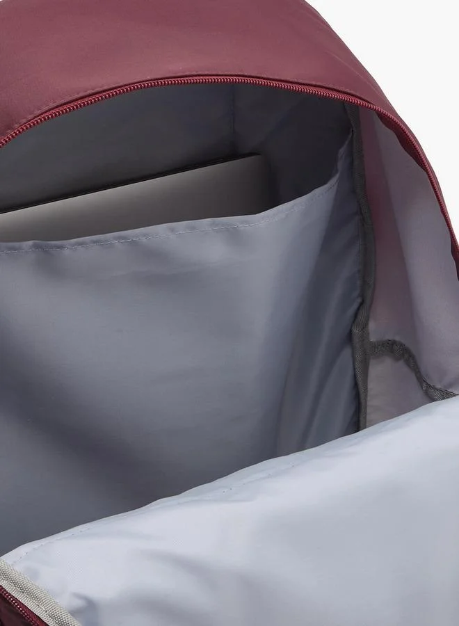 Oaklan By Shoexpress BURGUNDY Solid Backpack For Kids 13 Years+ With Padded Shoulder Straps for Women | Best Price UAE
