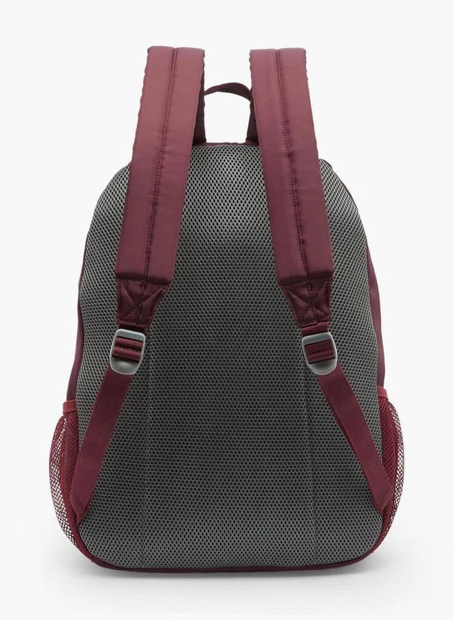 Oaklan By Shoexpress BURGUNDY Solid Backpack For Kids 13 Years+ With Padded Shoulder Straps for Women | Best Price UAE