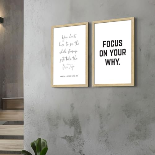 ArtX paper Motivational Quotes Wall Frames For Home Decoration, Inspiring Quotes For Home, Office Decoration Items and Study Room Decor, Multicolor Framed Posters, Multi Size, Set of 6 - Image 5