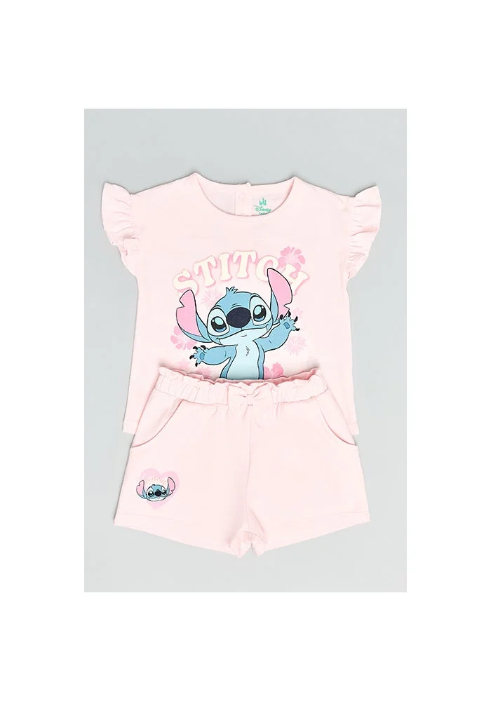 أر أند بي Stitch Print Top & Shorts Set