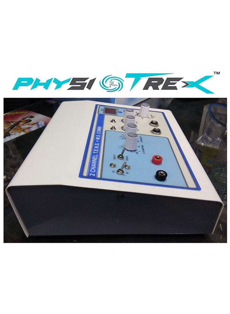 PHYSIOTREX جهاز PHYSIOTREX® Physio Solutions المدمج للعلاج الكهربائي (2 في 1): يجمع بين تقنيتي TENS (التحفيز العصبي الكهربائي عبر الجلد) وMS (تحفيز العضلات) مع مؤقت وضمان لمدة عام. - Image 3