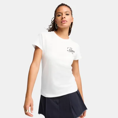 PUMA Women's Essential Script T-Shirt