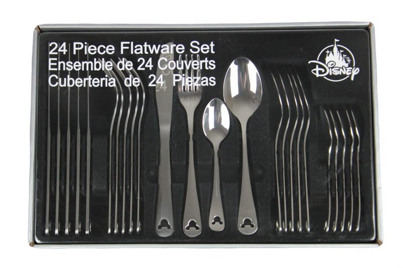 Disney Theme Park Exclusive Mickey Icon 24 Piece Flatware Set - Image 2