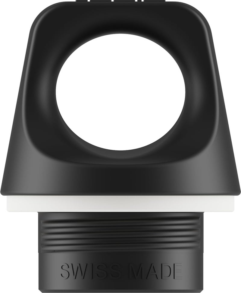 SIGG Screw Top Black Screw Cap (One Size)  Spare Cap for SIGG Water Bottle with Narrow Opening or WMB Adapter  Leak-Proof Water Bottle Lid Small