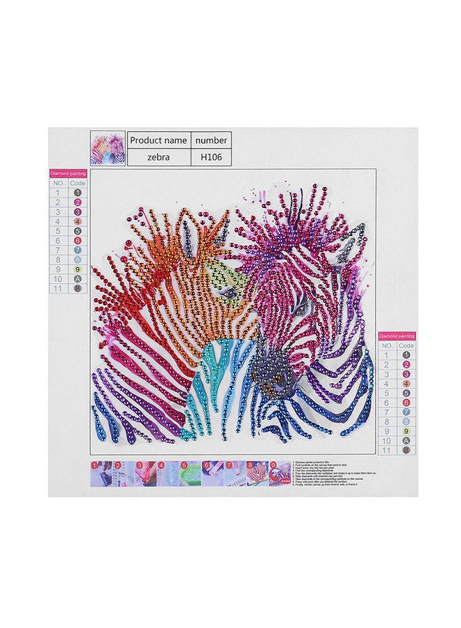 NIBEMINENT Special Diamond Painting Shaped Drill Embroidery Multicolour 25x0x25cm - Image 1