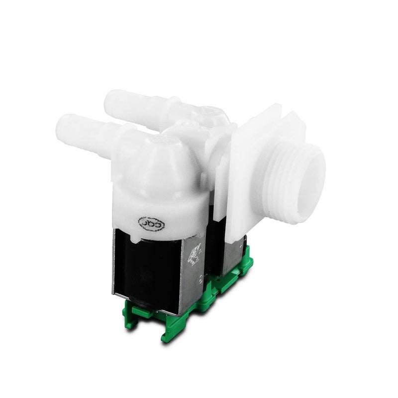 Generic DL-pro Solenoid Valve for Bosch Siemens 428210 00428210 Double 180° 10.5 mm Diameter Valve Drain Valve Water Drain Valve for Washing Machine  - Image 1