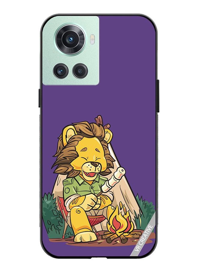 VR CREATIVE Protective Case Cover For OnePlus 10R Lion Chilling Design Multicolour - Image 1