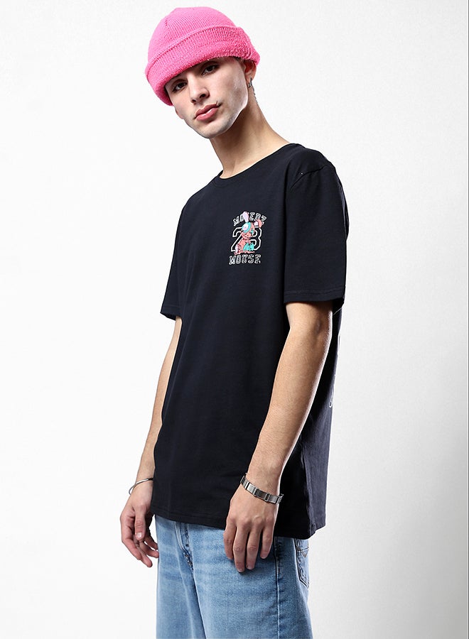 RAVIN Short Sleeves Black Cotton Summer Tee - Image 2