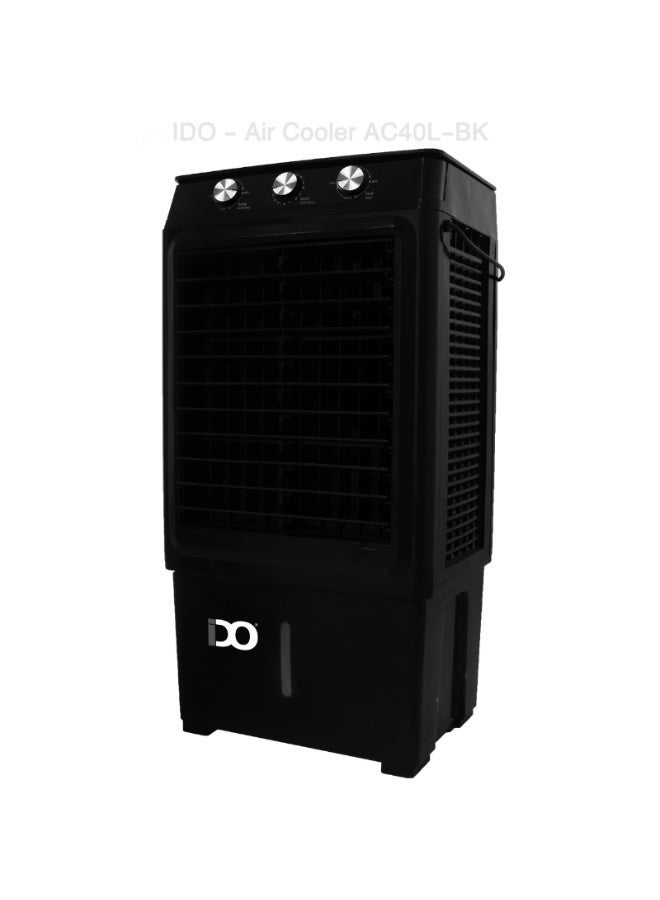 IDO Air Cooler, 40 Liters, Black Color – AC40L-BK
