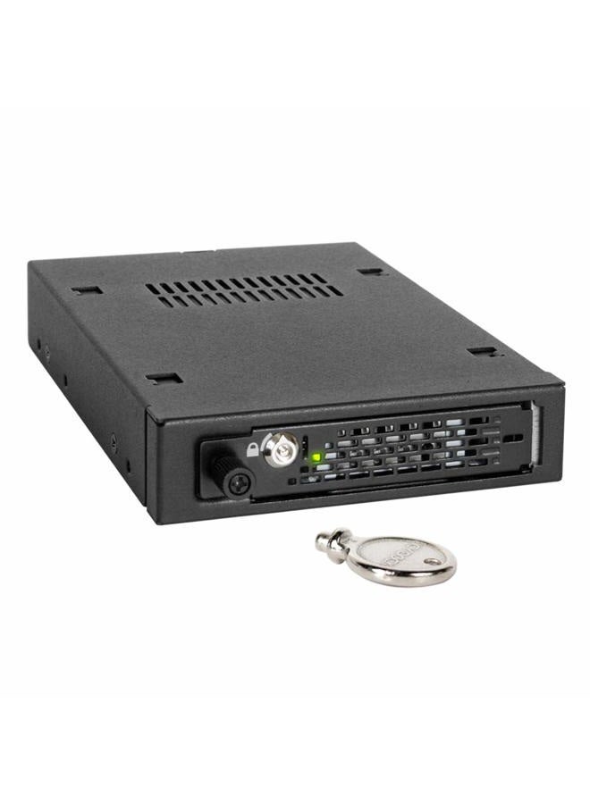 Icy Dock Industrial Full Metal 2.5-Inch SATA/SAS HDD and SSD Mobile Rack for 3.5-Inch Front Device Bay - Image 1