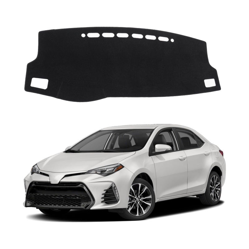 KUST Car Dash Cover for Toyota Corolla 20142017 2018 Left Hand Driving Dashboard Cover NonSlip Center Console Dash Cover Interior Accessories for Corolla Custom Fit Dash Mat No Glare Black
