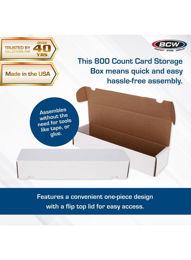 BCW 800ct Trading Card Storage Boxes - 3 Pack | Organizer for Sports Cards, MTG, Pokemon, and Card Games - Image 2