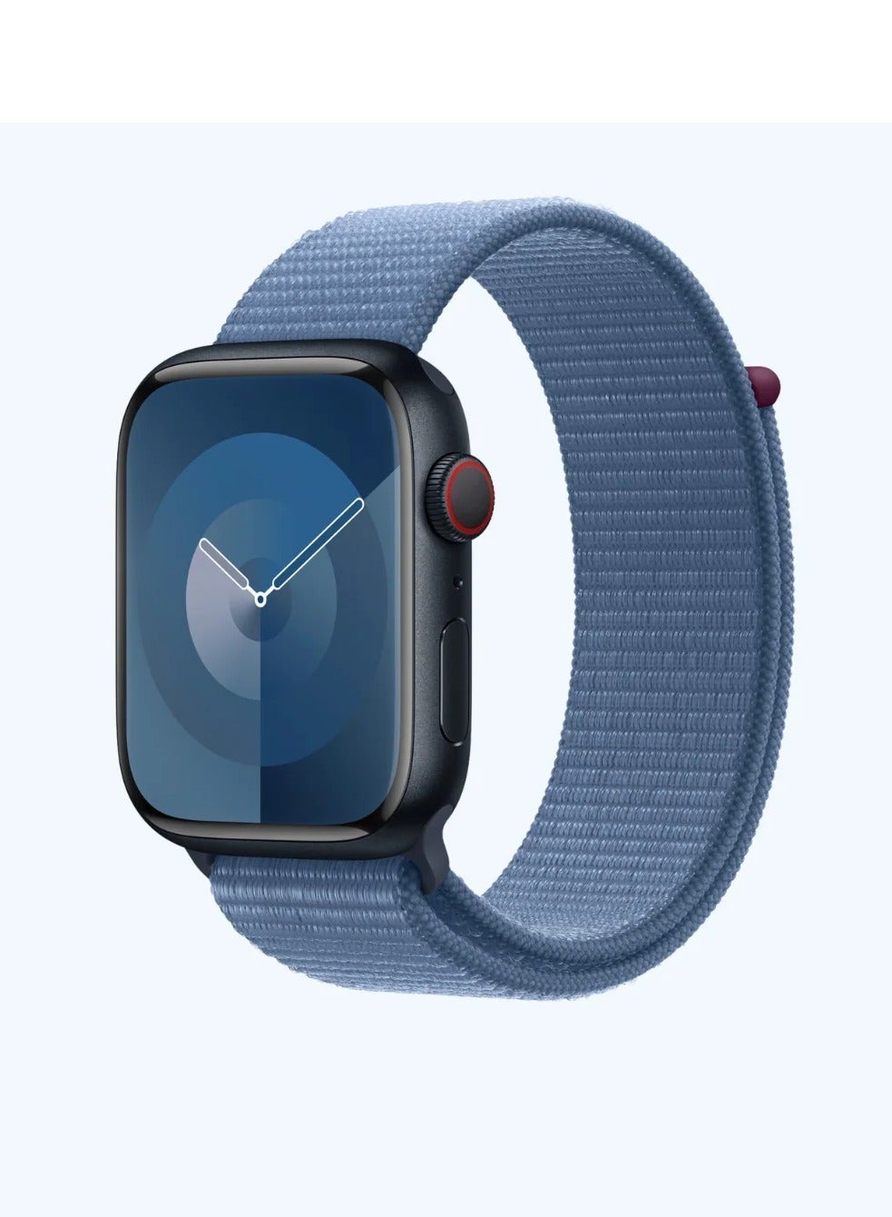 Nylon Loop Band Compatible with Apple Watch 38mm 40mm 41mm, Soft Woven Sport Strap, Adjustable Replacement Wristband for Apple Watch Series 1-9/SE - Blue