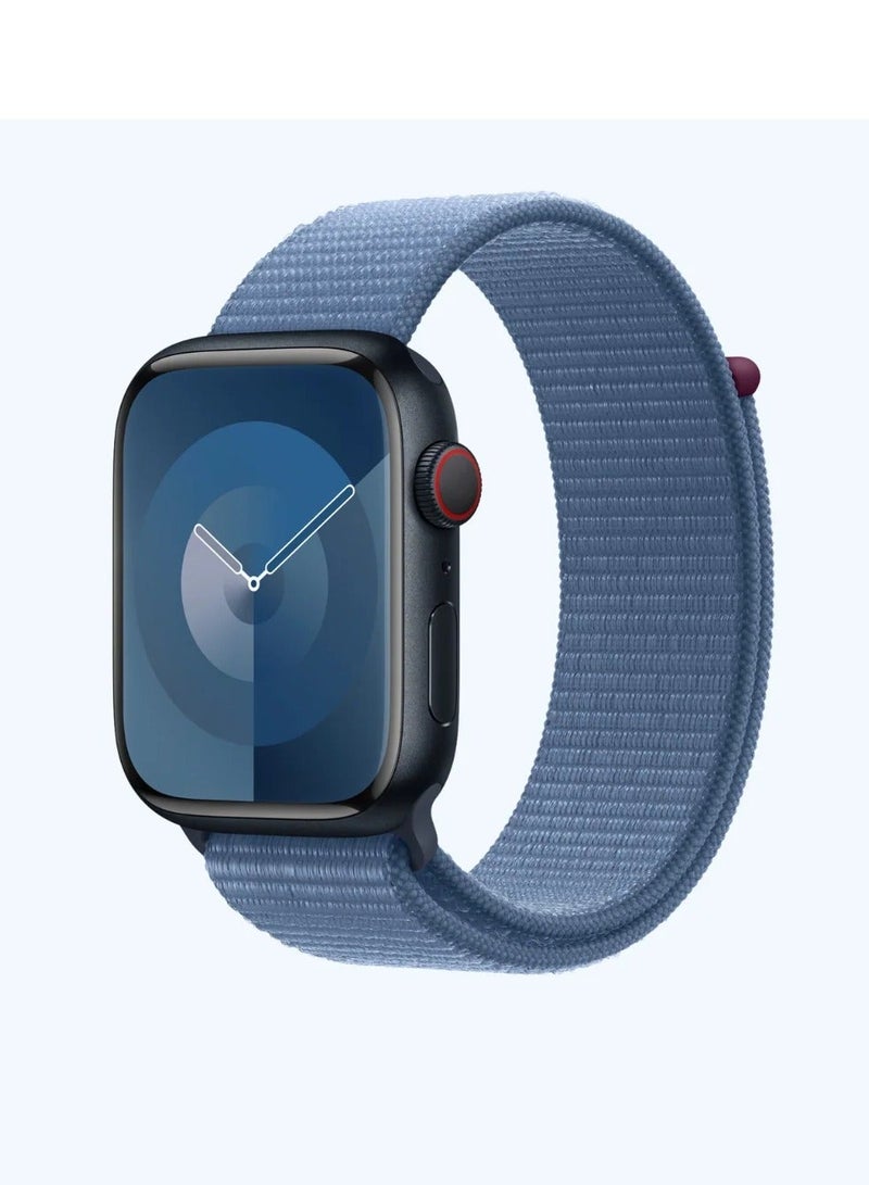 Watch Nylon Loop Band Compatible with Apple Watch 38mm 40mm 41mm, Soft Woven Sport Strap, Adjustable Replacement Wristband for Apple Watch Series 1-9/SE - Blue - Image 1