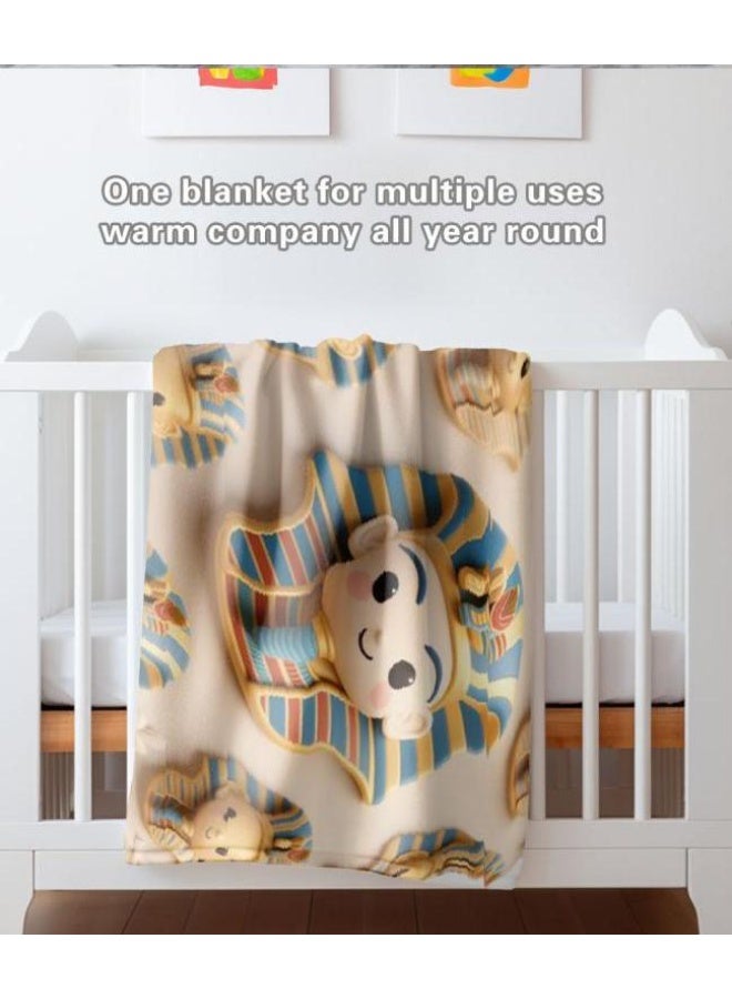 general Baby and children's cartoon flannel thin blanket (warm and comfortable, suitable for sleep, game use) 70cm*100cm - 902 - Image 2