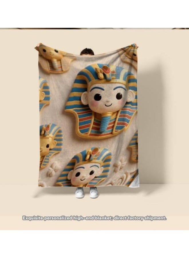 general Baby and children's cartoon flannel thin blanket (warm and comfortable, suitable for sleep, game use) 70cm*100cm - 902 - Image 1