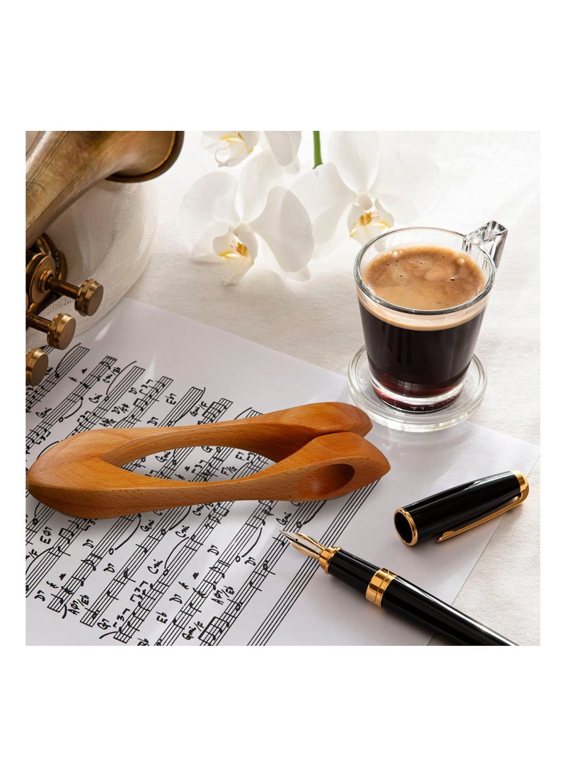 Captaintech Set of 2 Natural Wood Musical Spoons for Folk Percussion Traditional Party and Festival Fun  - Image 3