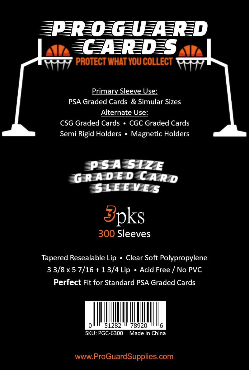 ProGuard Cards 300 PSA Perfect Fit Sleeves Graded Card Sleeves for PSA Slabs & More - Image 4